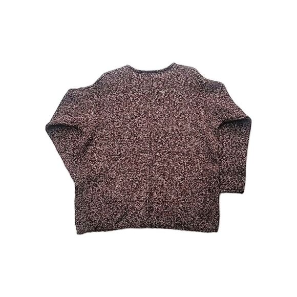 Preswick & Moore Long Sleeve Crop Neck Sweater Plum‎ Women's L Office Fall Y2K - Picture 2 of 6